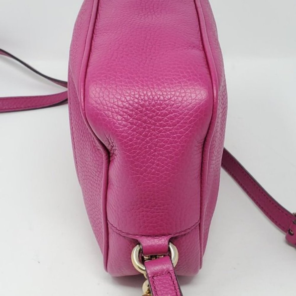 Auth Gucci Disco Camera Fuchsia Crossbody Bag - Picture 7 of 16